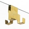 NEW TRENDY Kabina Walk In AVEXA GOLD BRUSHED 100CM z wieszakiem złota szczotkowana EXK-3145